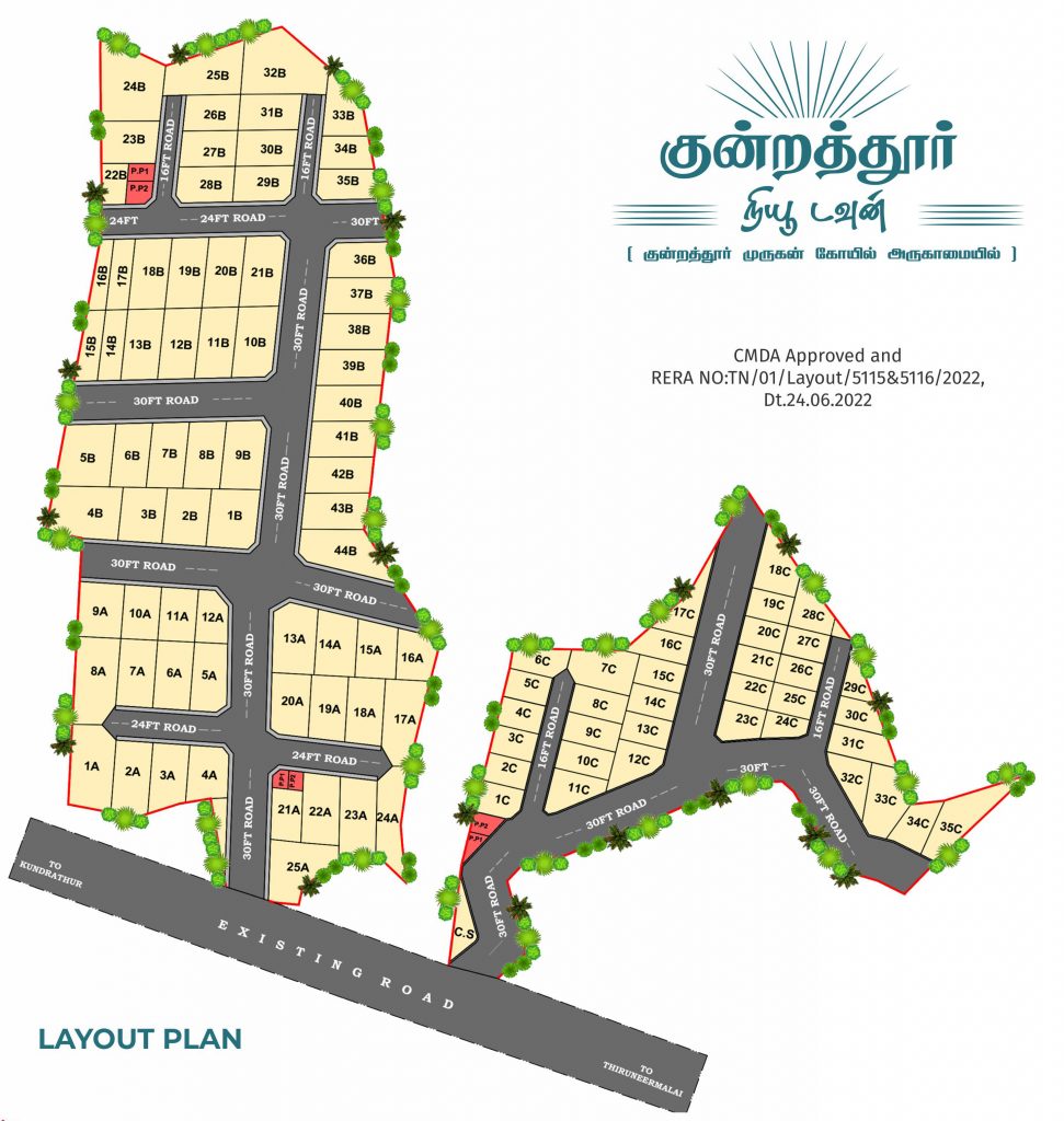 Kundrathur New Town Layout