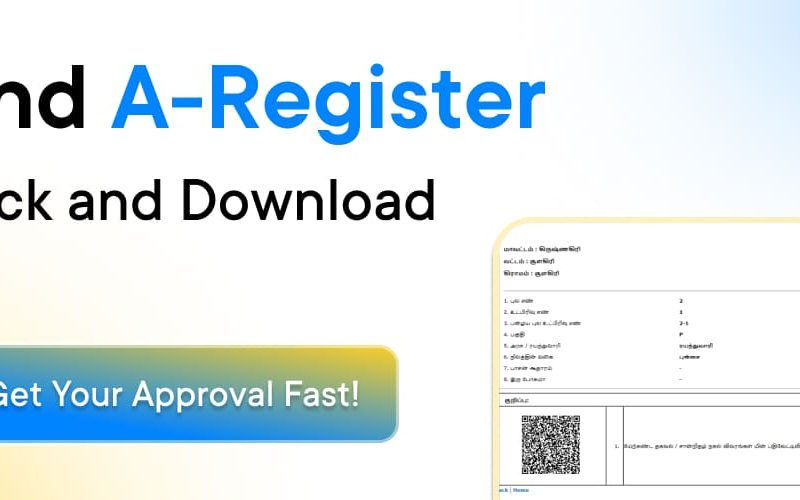 Land A-Register Check & Download in Tamil Nadu
